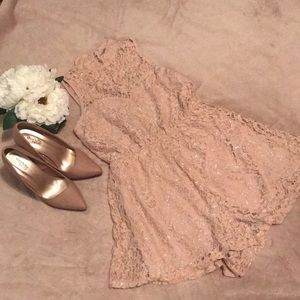 Pale pink romper